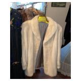 white mink jacket
