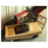 Massey Ferguson peddle tractor & wagon & car
