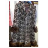 Vintage Coat trimmed in Fur