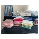 Fabrics, antique laces & collars