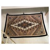 Native American Navaho Two Grey Hills Rug