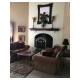 Mirror over fireplace not available - taken by family