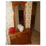 2 pc Entry Console w/Mirror