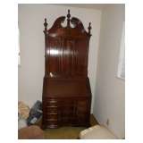 (Maddox) Mahogany Drop Front Desk (Duncan Phyfe-style) 
