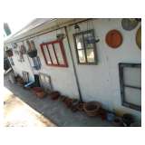 Lots of Yard Art.  Dozens of items
