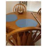 oak table with chairs 