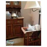 china hutch and glassware