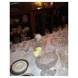 Great collection of glassware and plates 