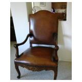 "STUNNING" VINTAGE LEATHER CHAIR