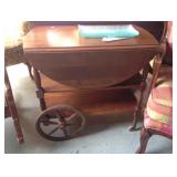 Drop Leaf Serving Cart