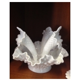 Milk Glass Epergne