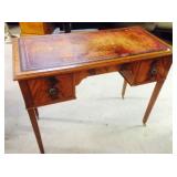 Leather Top Walnut Writing Desk