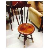 Antique Piano Chair