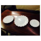Westmoreland Milk Glass Plates