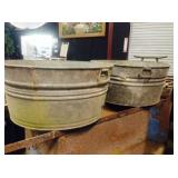 Large Galvanized Tubs