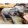 4'3" X 4'10" Cast Bronze Elephants