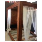 Queen Teak 4 Poster Bed