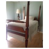 Tiger Maple 4 Poster Bed