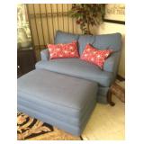 Oversized Chair and Ottoman