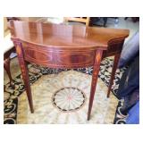 Baker Inlaid Console Table 