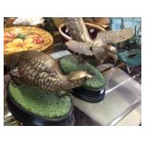 Pair of Brass Pheasants