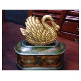 Porcelain Swan Box
