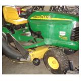 John Deere riding lawn mower