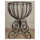 tall iron plant stand