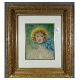 LOUIS ICART (1888-1950) FRENCH OIL ON CANVAS "FANNY"