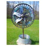 VERY LARGE VINTAGE STEEL OUTDOOR GARDEN ORNAMENT