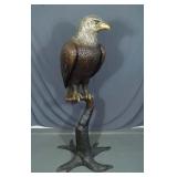 SPECTACULAR MONUMENTAL ORIGINAL BRONZE SCULPTURE OF BRONZE EAGLE ON BRANCH "SPIRIT OF AMERICA"