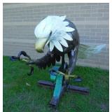 LARGE CUSTOM MADE METAL "BALD EAGLE" WALL HANGING