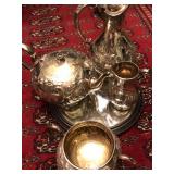 Victorian silverplate tea Service 