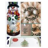 Lenox Egg plate w/ S+P, Thomas Pacconi  snowman