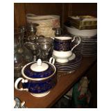Gold and Blue Mikasa China 