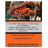 POP UP!! Sunday Oct. 9th 10Am 