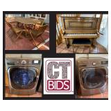 Holleman Online Estate Auction - Shaeffer Piano, Teak Patio, LG & Kitchen Aid, and More!