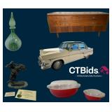 Whispering Ridge Online Estate Auction - 1954 Ford Crestline, Genie Bottles, Appliances, Tools & Mor