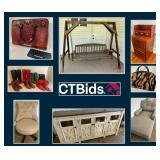 Bee Creek Online Estate Auction - Huge Collection of High End Handbags, Gold & Sterling Jewelry, Hom