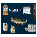 Huntsville Online Estate Auction -  jewelry, antique furniture, clocks, collectible glass, trailer, 