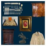 Cochran's Crossing Online Estate Auction - sterling flatware, Remington statues, signed artwork, ant