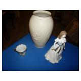 LENOX VASE & ROYAL DOULTON FIGURINE
