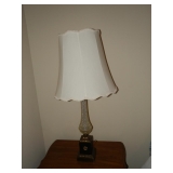 GLASS & BRONZE LAMP