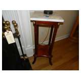 Marble Top Plant Stand