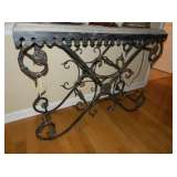 Wrought Iron Hall Table