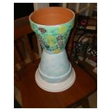 HAND PAINTED FLOWER POT