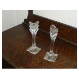 CRYSTAL CANDLE HOLDERS