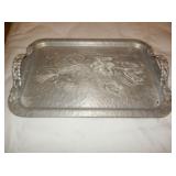 HAND WROUGHT ALUM TRAY