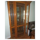 OAK CURIO CABINET
