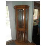 CORNER CURIO CABINET